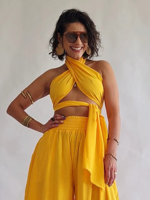 TOP FAIXA AMARELO