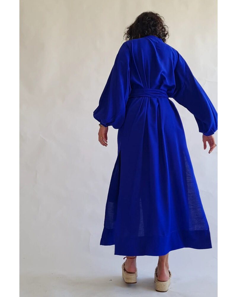 KIMONO LILITH LONGO AZUL ROYAL - Imagem 7
