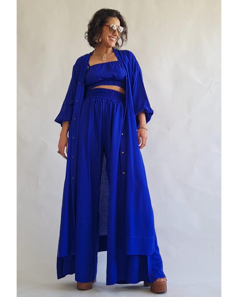 KIMONO LILITH LONGO AZUL ROYAL - Imagem 8