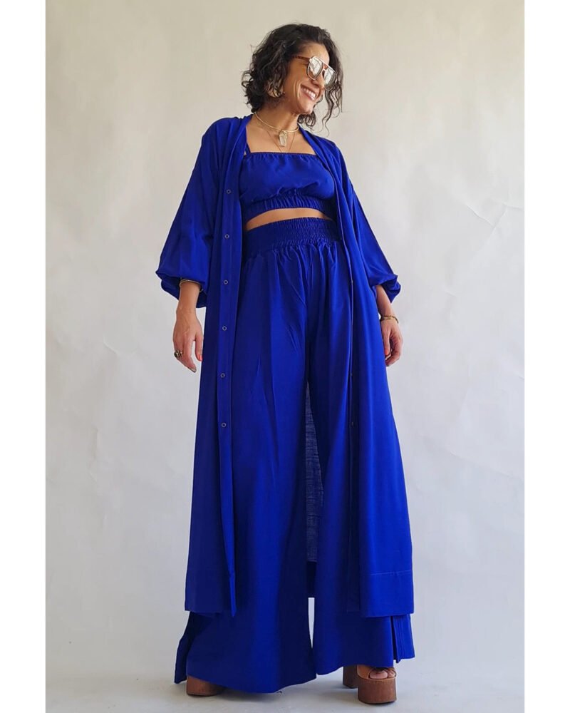 KIMONO LILITH LONGO AZUL ROYAL - Imagem 9