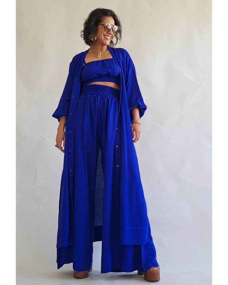 KIMONO LILITH LONGO AZUL ROYAL - Imagem 13
