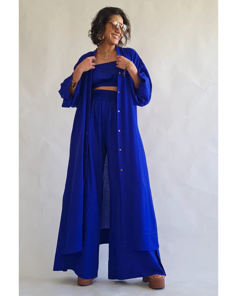 KIMONO LILITH LONGO AZUL ROYAL - Imagem 12