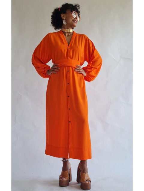 KIMONO LILITH LONGO LARANJA