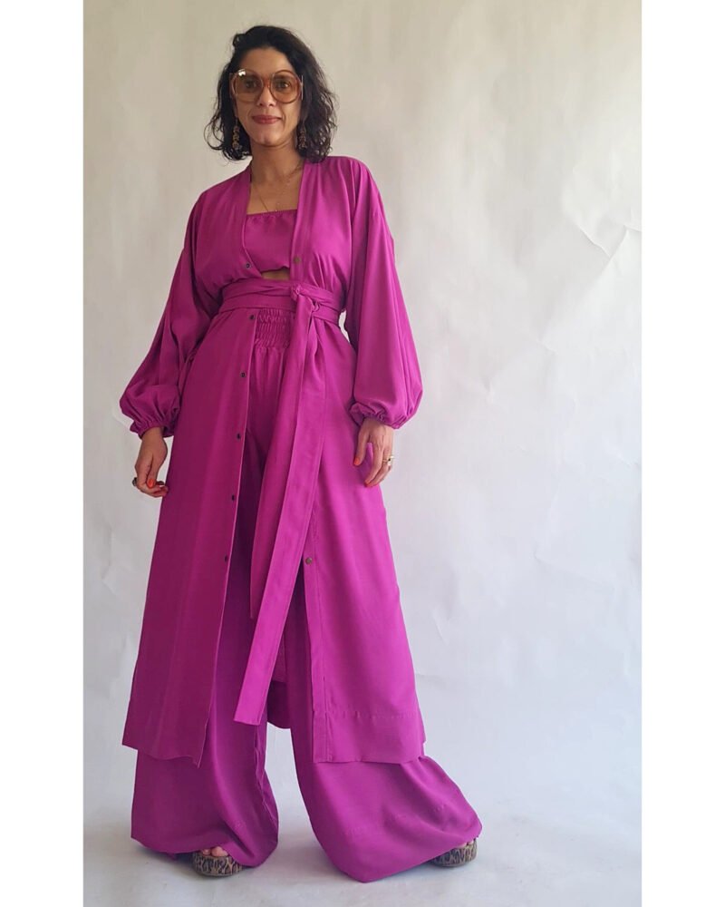 KIMONO LILITH LONGO FUCSIA - Imagem 2
