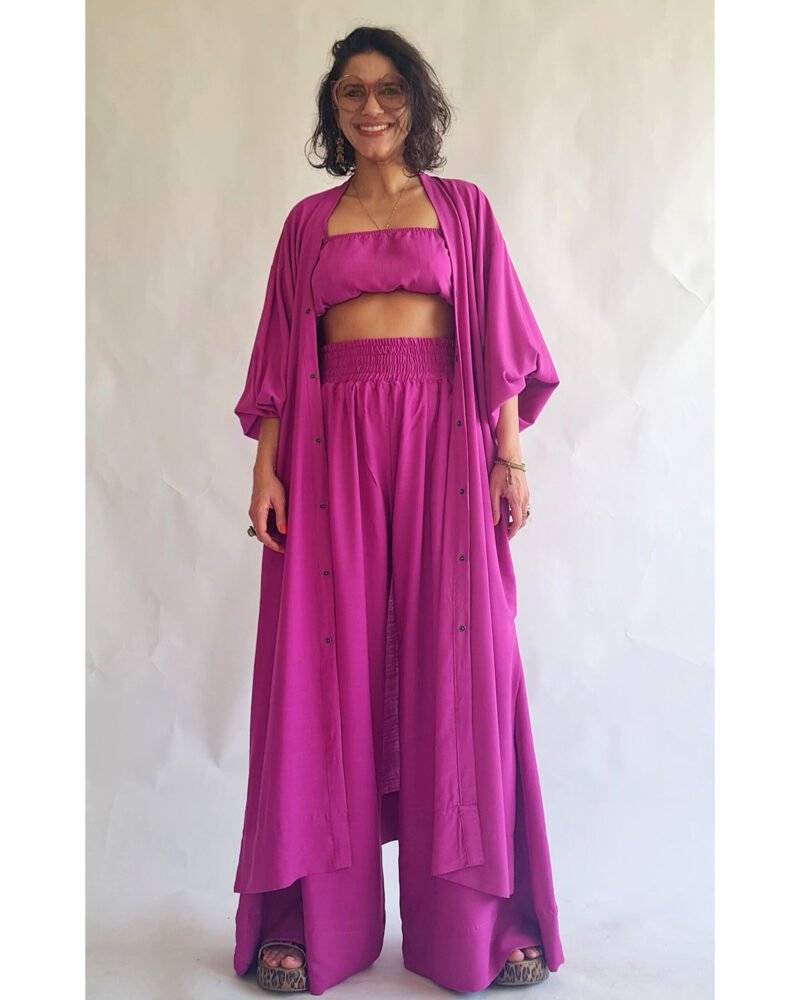 KIMONO LILITH LONGO FUCSIA - Imagem 9