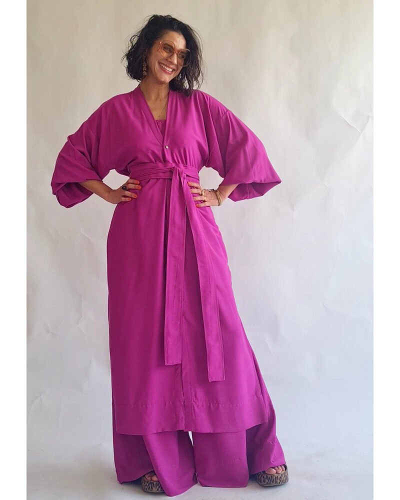 KIMONO LILITH LONGO FUCSIA