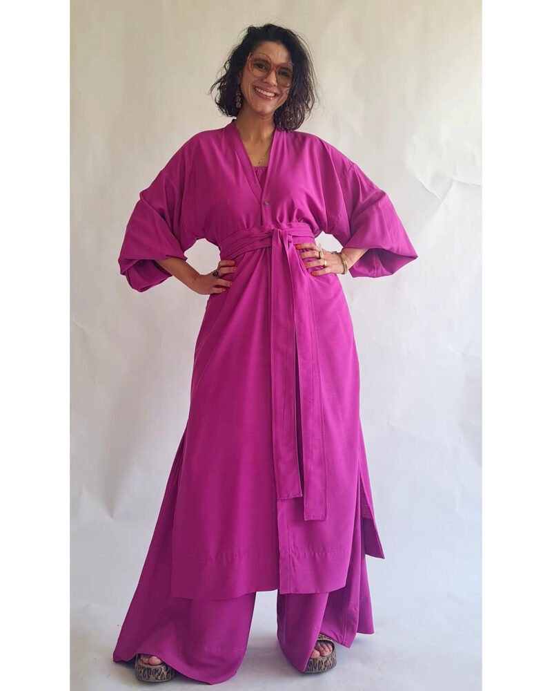 KIMONO LILITH LONGO FUCSIA - Imagem 4