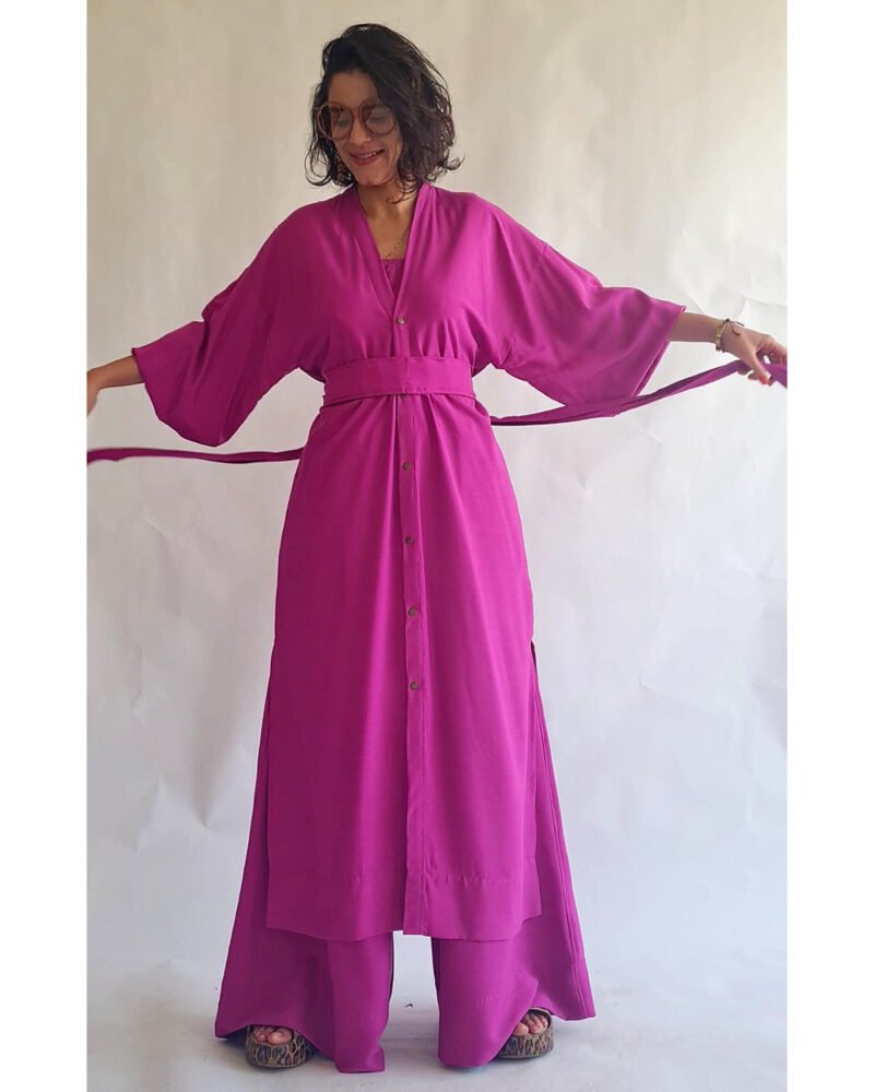 KIMONO LILITH LONGO FUCSIA - Imagem 5