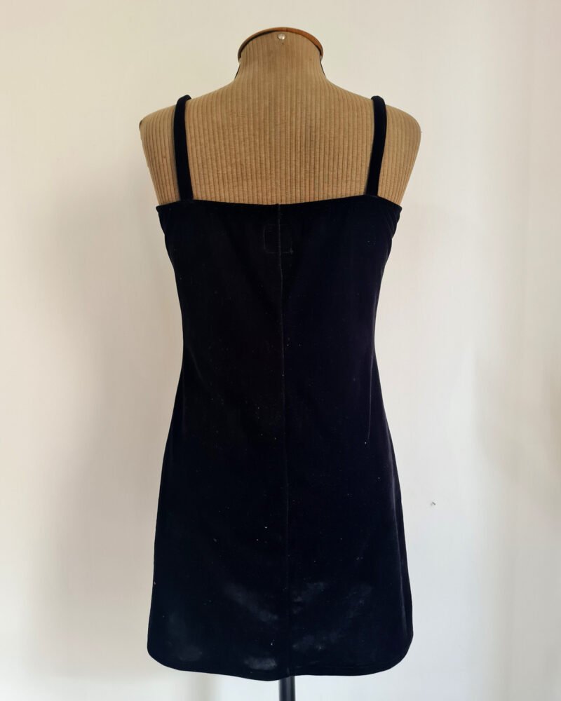 VESTIDO NATASHA VELUDO PRETO - Imagem 2