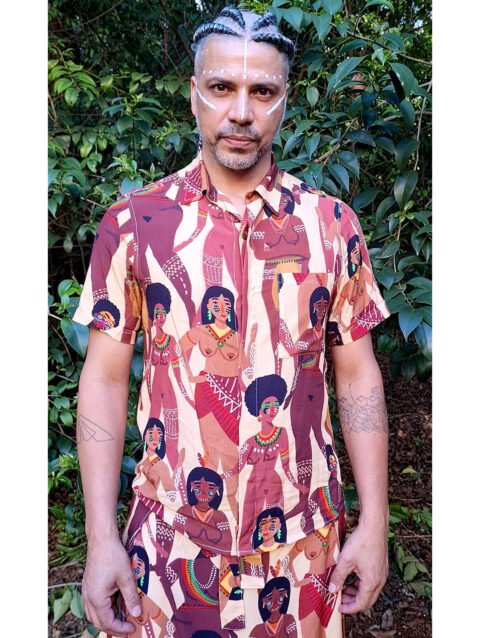 CAMISA MARIA JOÃO MANGA CURTA MESTIÇA