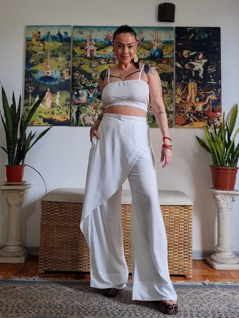 CALÇA TROFFEA OFF WHITE