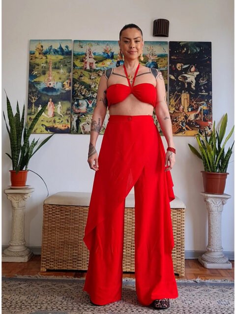 CALÇA TROFFEA VERMELHA