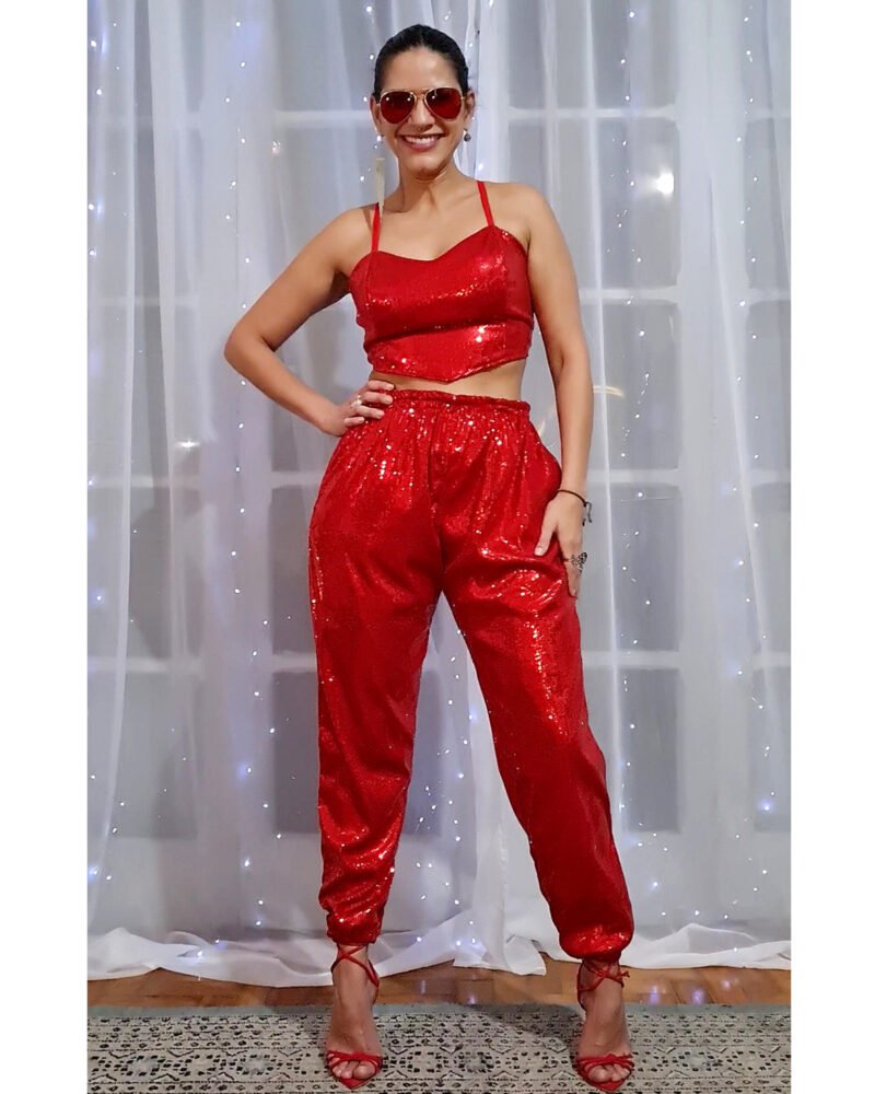 CALÇA MARIA JOÃO PAETÊ VERMELHO - Imagem 3