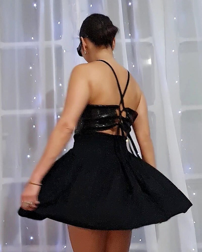 SAIA JASMIM CURTA PRETA - Imagem 2