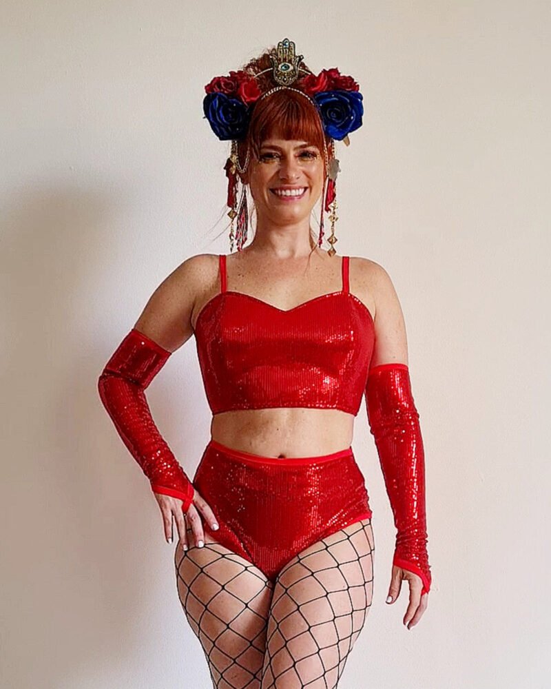 TOP CORSET PAETÊ VERMELHO - Imagem 7