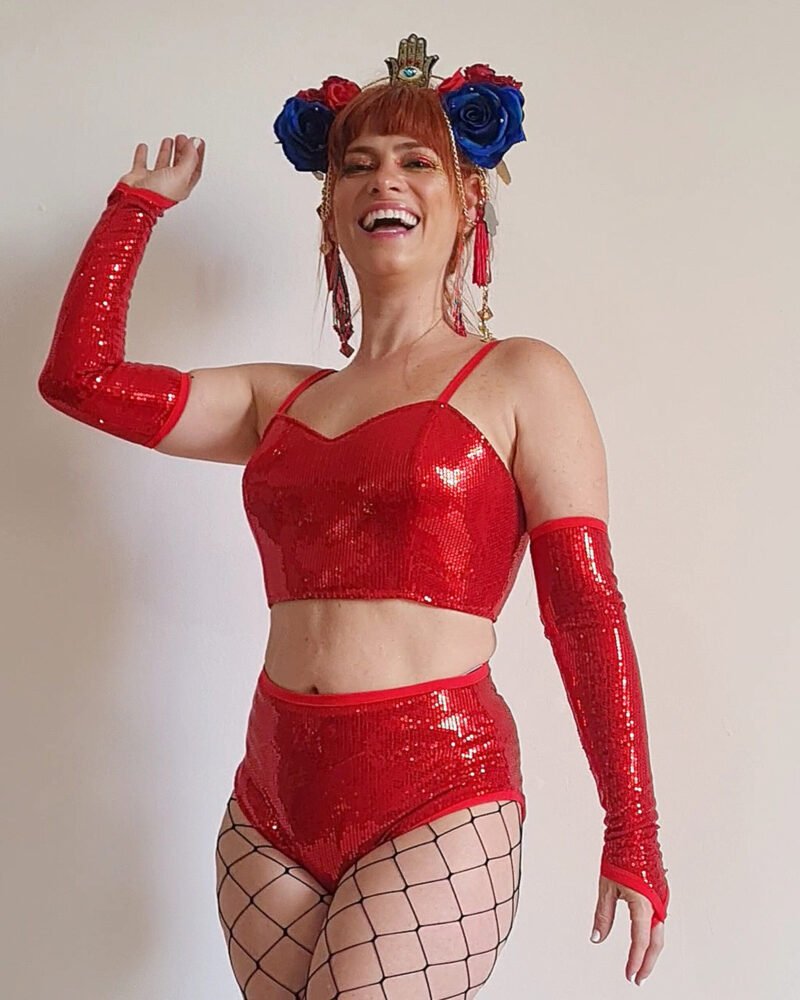 TOP CORSET PAETÊ VERMELHO - Imagem 2