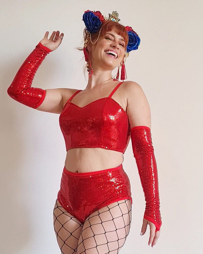 TOP CORSET PAETÊ VERMELHO - Imagem 8