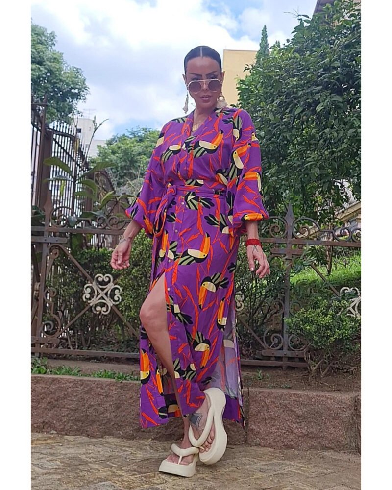 KIMONO LILITH LONGO TUCANOS - Imagem 3
