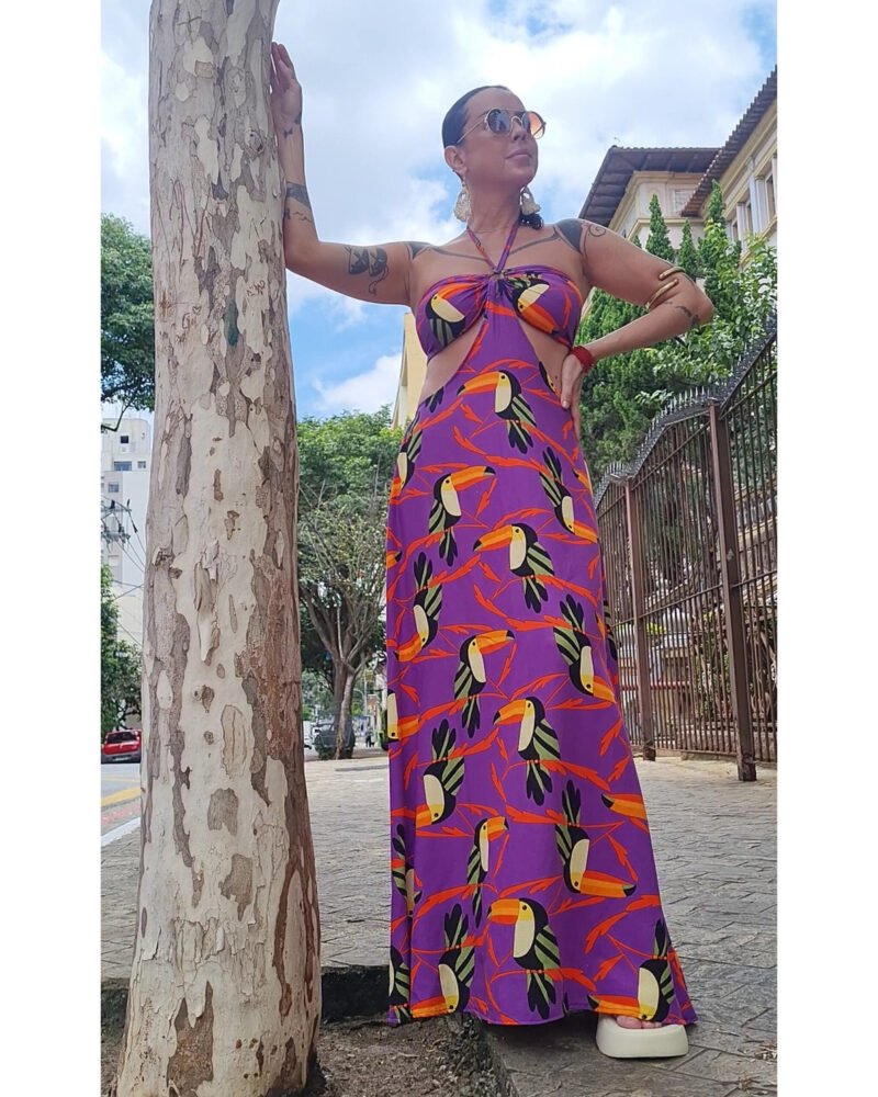 VESTIDO CHER LONGO TUCANOS - Imagem 3