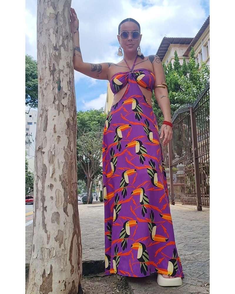 VESTIDO CHER LONGO TUCANOS