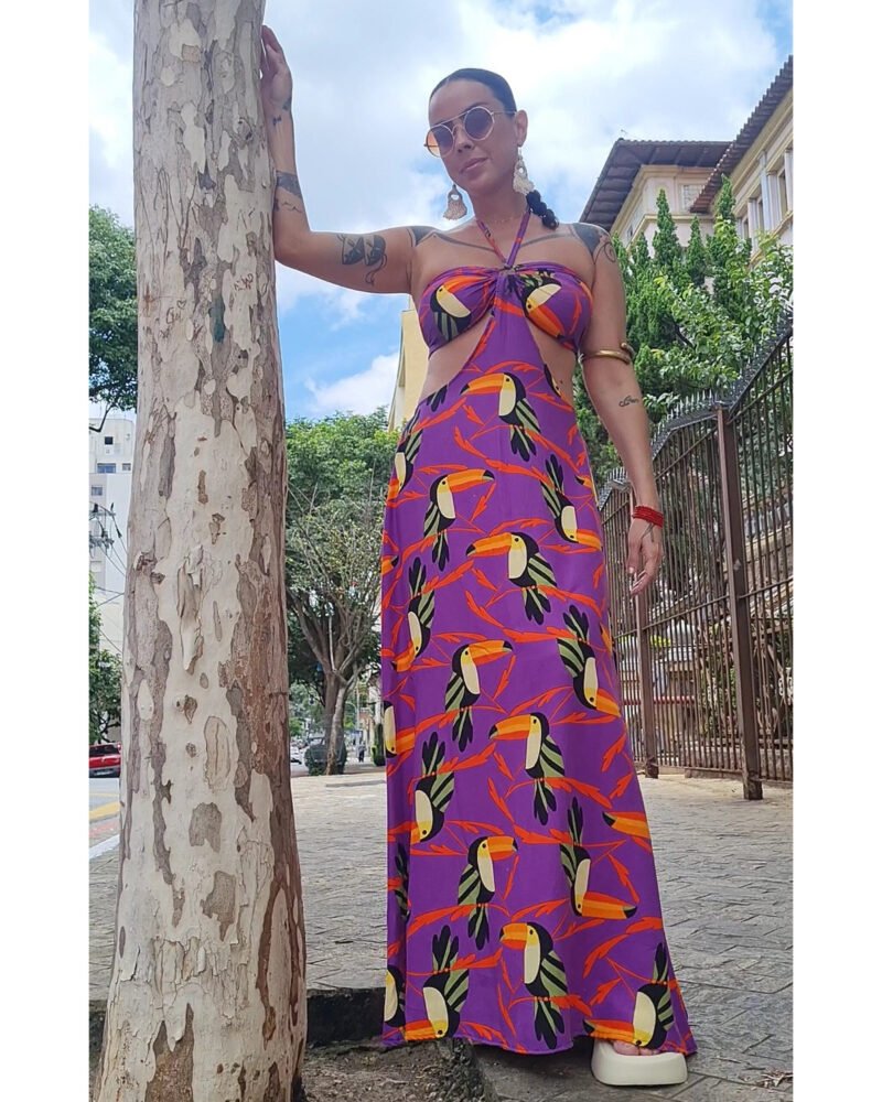 VESTIDO CHER LONGO TUCANOS - Imagem 2