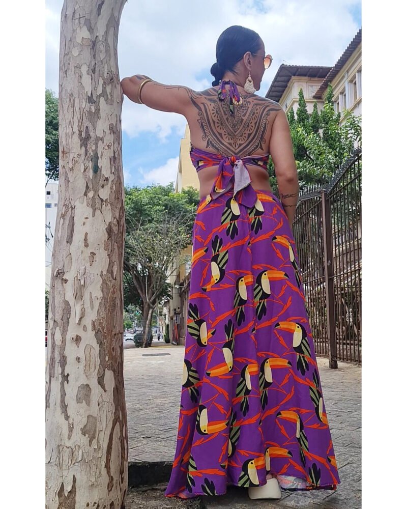 VESTIDO CHER LONGO TUCANOS - Imagem 4
