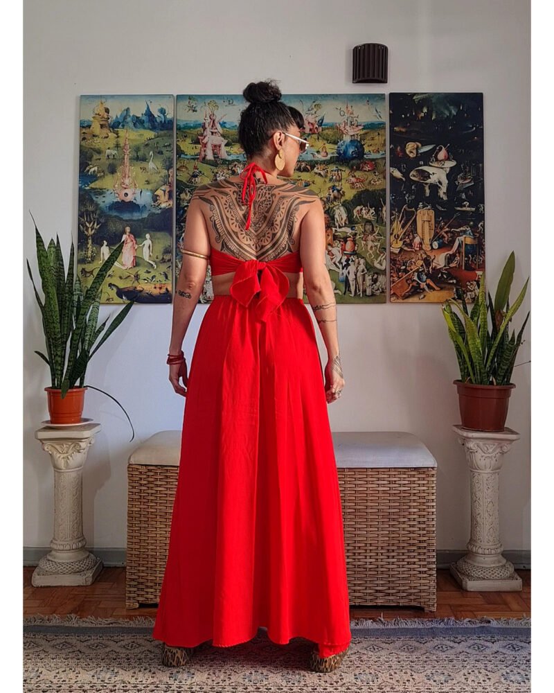 VESTIDO CHER LONGO VERMELHO - Imagem 2