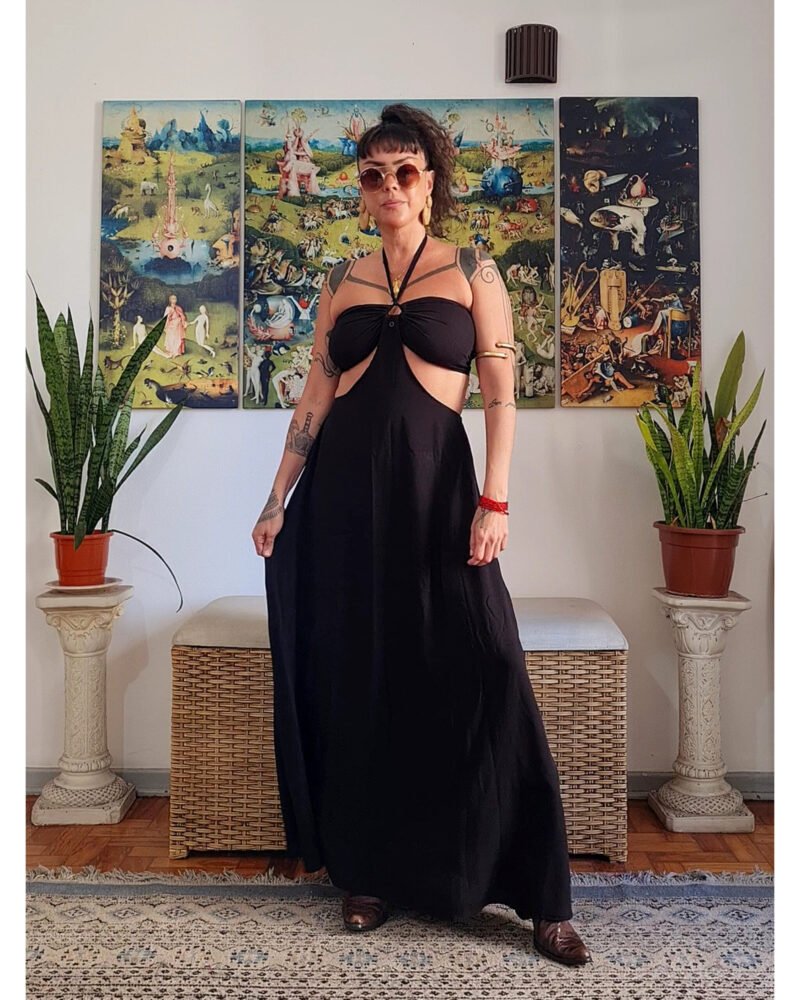 VESTIDO CHER LONGO PRETO - Imagem 2