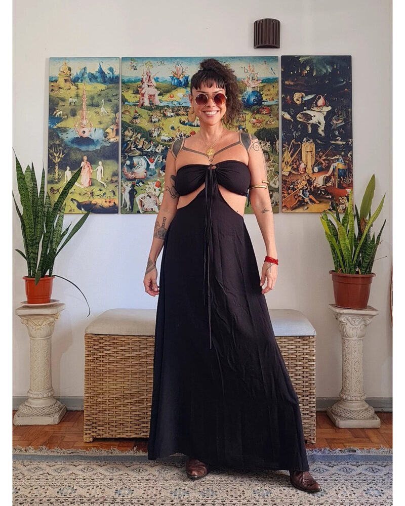 VESTIDO CHER LONGO PRETO - Imagem 4