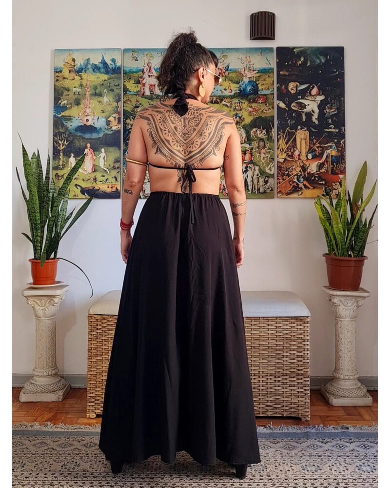 VESTIDO CHER LONGO PRETO - Imagem 11