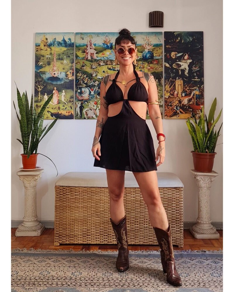 VESTIDO CHER CURTO PRETO - Imagem 8