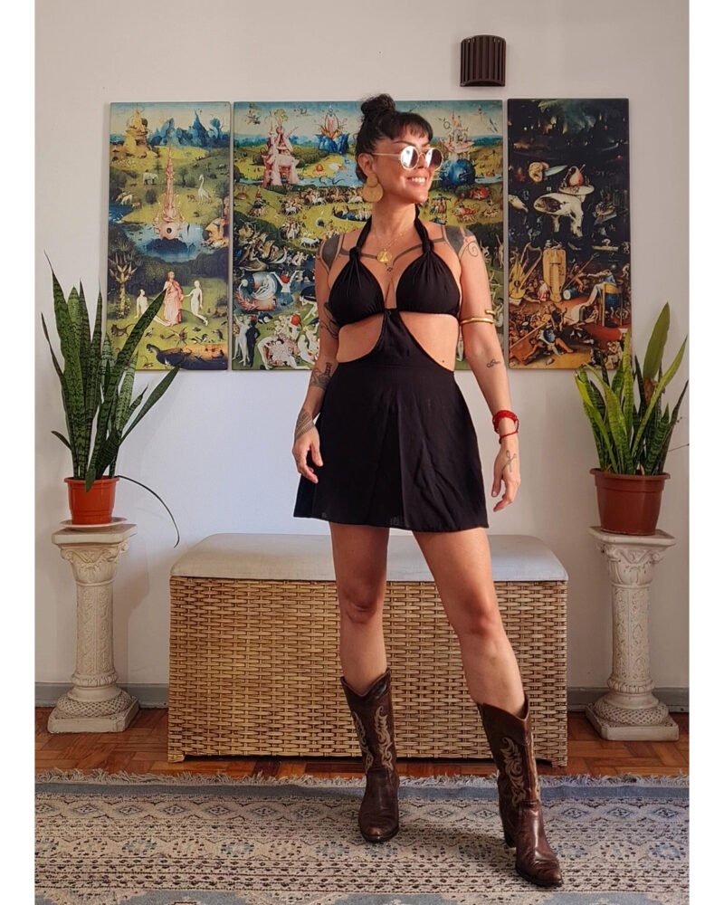 VESTIDO CHER CURTO PRETO - Imagem 9