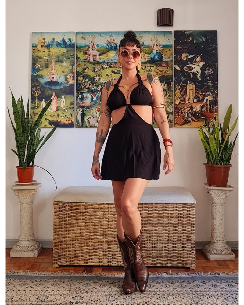 VESTIDO CHER CURTO PRETO - Imagem 11