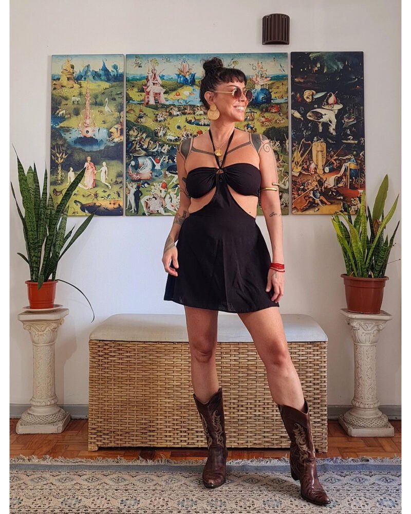 VESTIDO CHER CURTO PRETO - Imagem 4