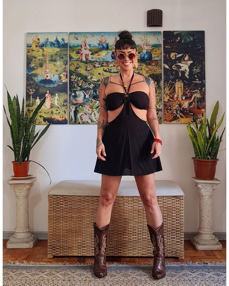 VESTIDO CHER CURTO PRETO - Imagem 6