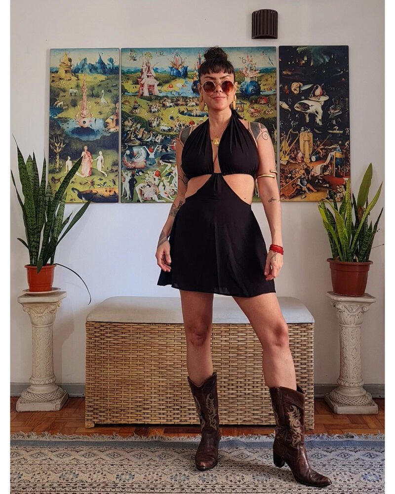 VESTIDO CHER CURTO PRETO - Imagem 15