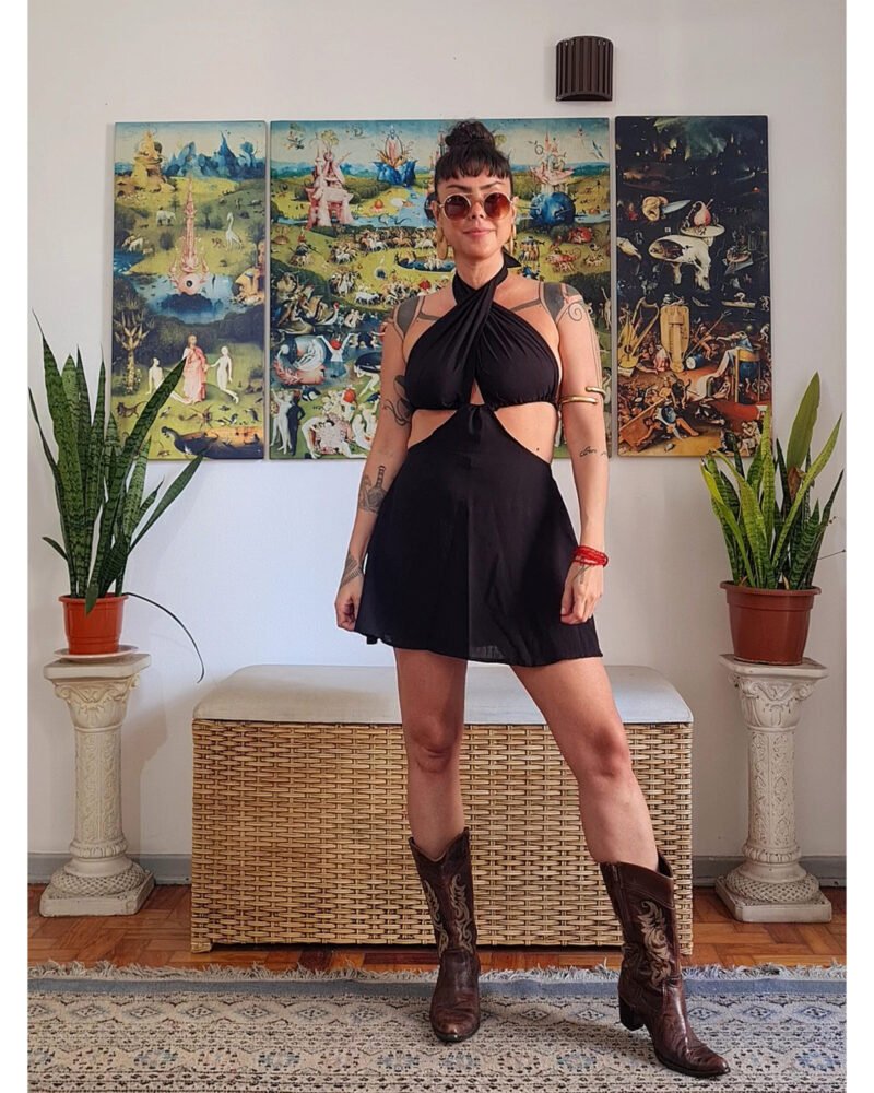 VESTIDO CHER CURTO PRETO - Imagem 14