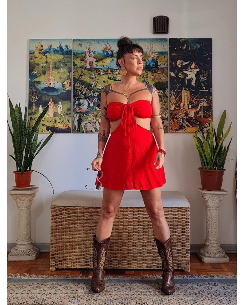 VESTIDO CHER CURTO VERMELHO - Imagem 2