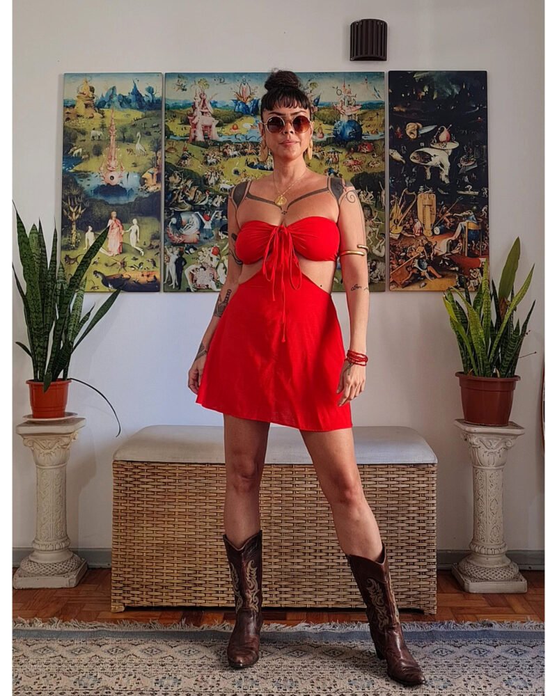 VESTIDO CHER CURTO VERMELHO