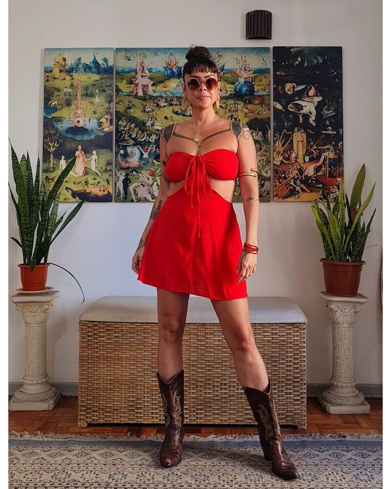 VESTIDO CHER CURTO VERMELHO - Imagem 16