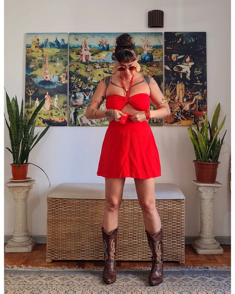 VESTIDO CHER CURTO VERMELHO - Imagem 7