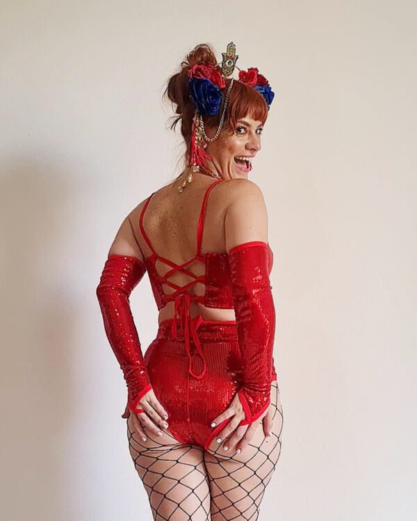 HOT PANT PAETÊ VERMELHO - Imagem 4