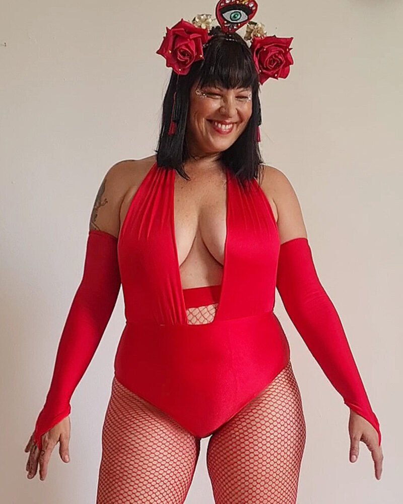 LUVA VERMELHA MALHA - Imagem 2