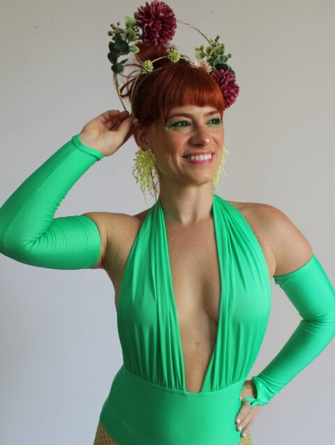LUVA VERDE MALHA