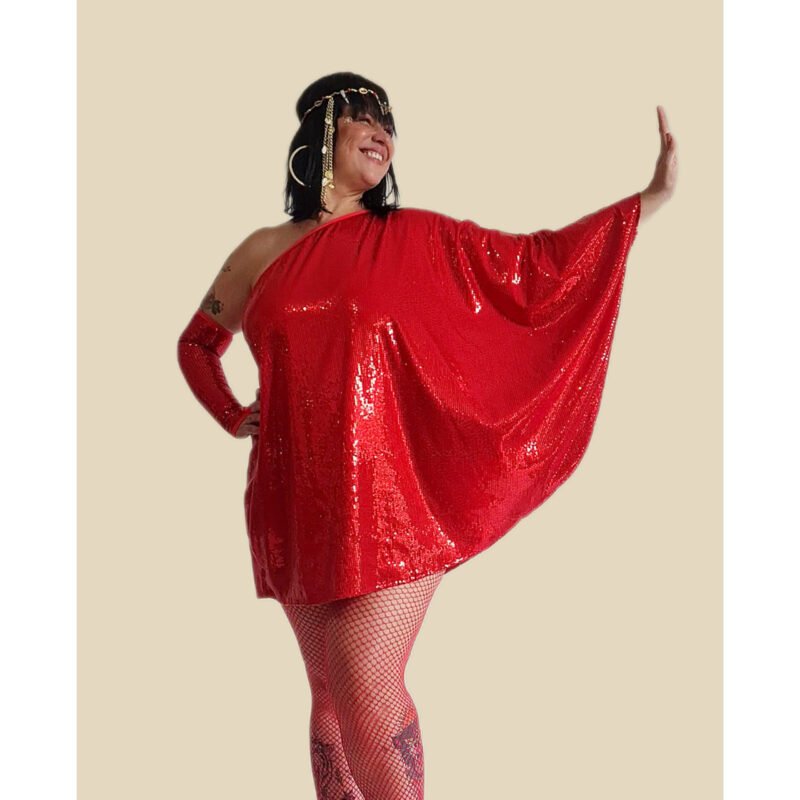 BATA ASSUCENA PAETÊ VERMELHO