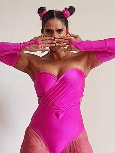 LUVA PINK MALHA