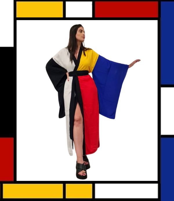 KIMONO TOSHIKO LONGO MONDRIAN - Image 2