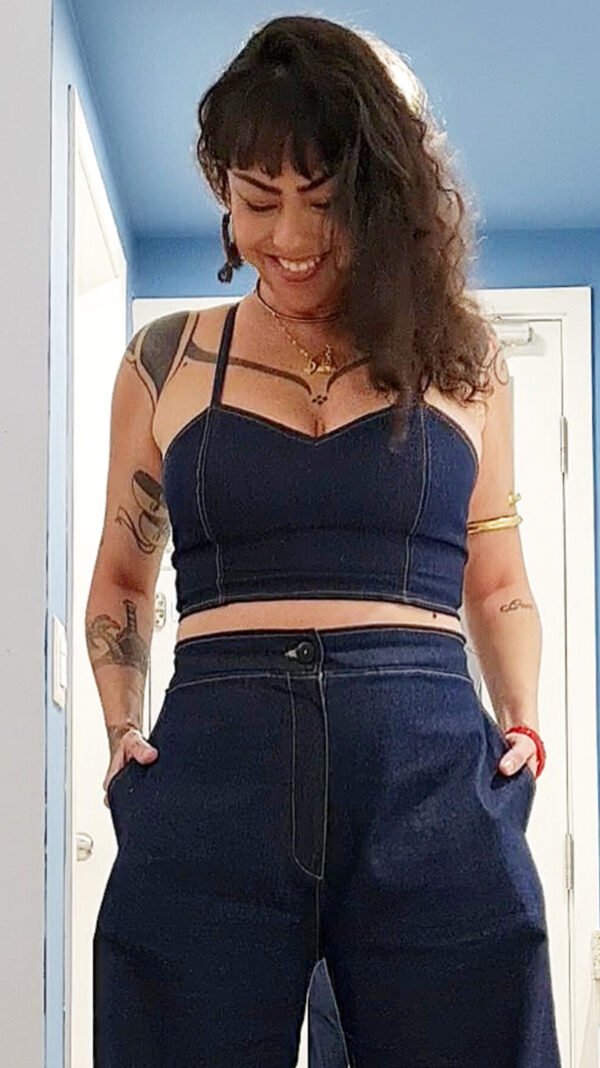 TOP CORSET JEANS - Imagem 4