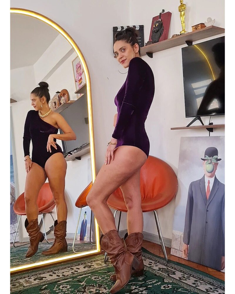 BODY DANIELE VELUDO ROXO BERINJELA - Imagem 3