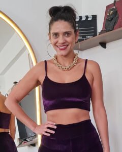 TOP REGATA VELUDO ROXO BERINJELA